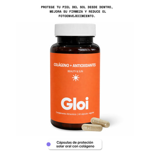 Gloi Cápsulas de protección solar oral con colágeno