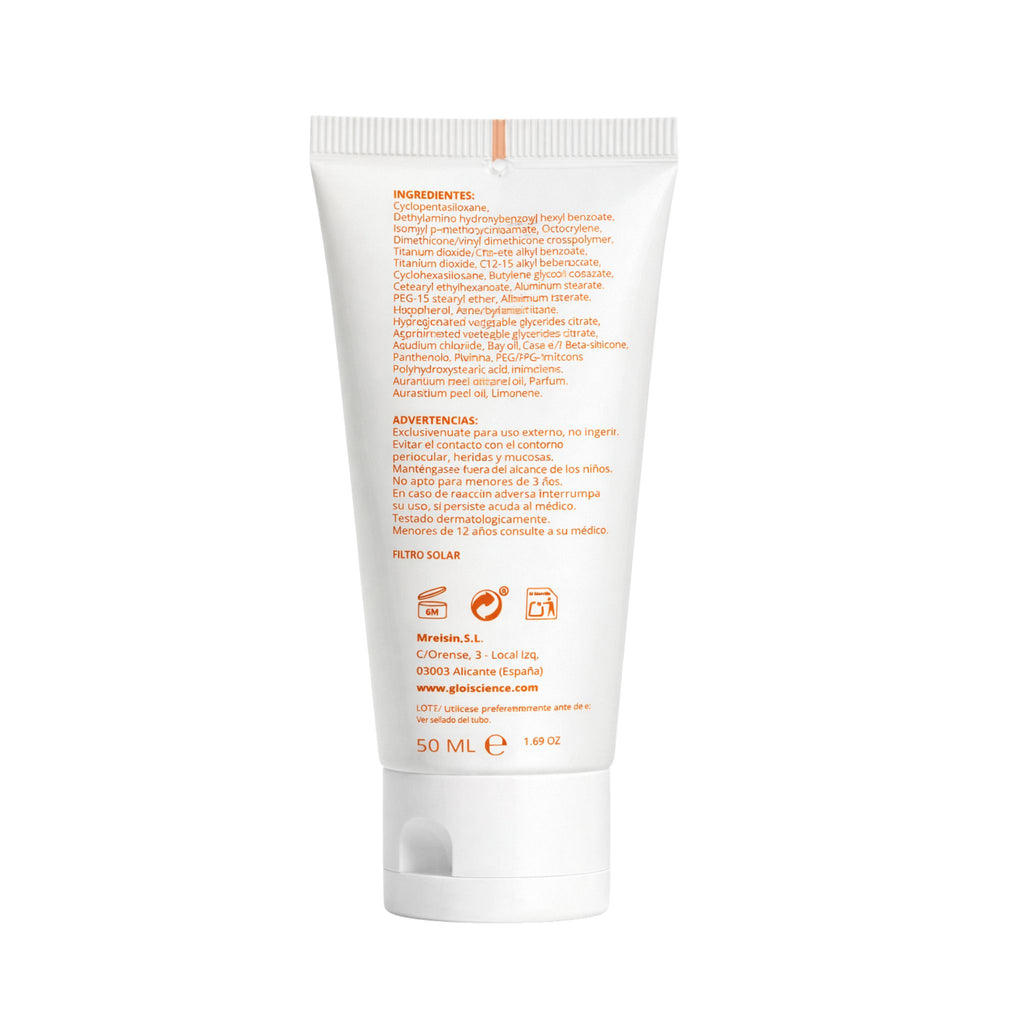 Gloi Protector solar facial SPF 50