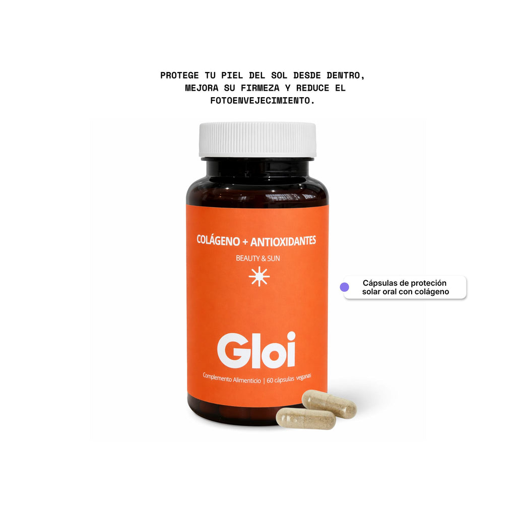 Gloi Cápsulas de protección solar oral con colágeno