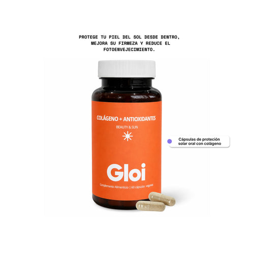 Gloi Cápsulas de protección solar oral con colágeno